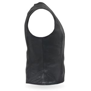 Gilet de moto en cuir véritable pour femme, imperméable, en toile, de qualité supérieure, pour motardes - Product Image 6