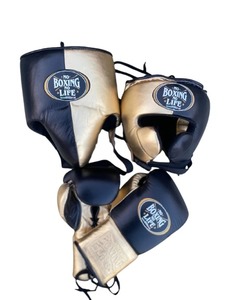 Hot Selling No Boxing No Life Boxing Sparring Set New Model Lace Up Training Fight Gear Leather Boxing Kit For Gym, Competition - Product Image 4