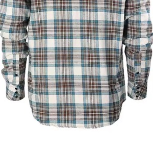 เสื้อเชิ้ตผ้าแฟลนเนลลายสก็อตผู้ชาย ผ้าฝ้าย 100% ขายส่ง ระบายอากาศได้ดี แขนยาว ทรงสุภาพ ผิวสัมผัสนุ่ม น้ำหนัก 220 กรัม ลายนูน ผลิตจากโรงงาน - Product Image 4