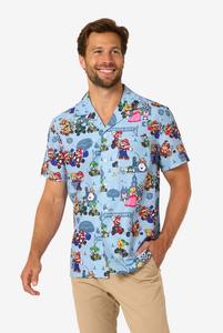 Chemise homme à manches courtes, style hawaïen tropical, décontractée, boutonnée, imprimé floral coloré, pour les vacances, motif jungle, été - Product Image 4