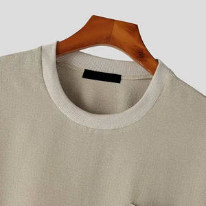 Ensemble T-shirt et short respirant de haute qualité pour homme, 100 % coton, coupe oversize, 2 pièces, séchage rapide, tenue de sport - Product Image 6