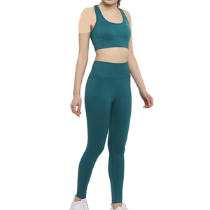 2 Piece Set Crop Top & Shorts <b>Lace</b> Trim <b>Elastic</b> Waist Quick Dry Spandex/Nylon - Product Image 6