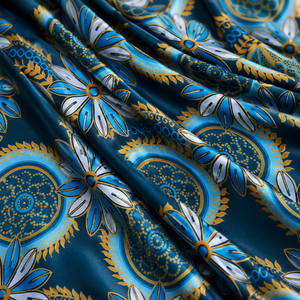 Tissu en Coton Imprimé Wax Africain en Gros, Textile Ankara, Tissu Batik pour Vêtements, Robes et Textiles de Maison - Product Image 1