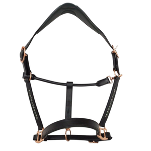 Harnais de luxe personnalisable en cuir pour cheval, avec cristaux, embout de nez rembourré, réglable, élégant, durable, premium, pour l'équitation - Product Image 1