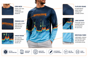 Camisa de Pesca Unisex de Manga Larga con Estampado por Transferencia Térmica, Protección UV UPF 50, Impermeable, Camuflaje, Spandex/Poliéster 180g - Product Image 4