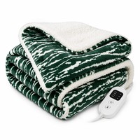 Couverture chauffante en flanelle 62x84 pouces, 10 réglages de chaleur, 110V, ETL/FCC, arrêt automatique pour lit domestique, OEM/ODM