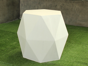 Mesa de Centro Moderna de Hormigón con Diseño Geométrico, Resistente para Exteriores, Diseño Contemporáneo para Patio o Espacio de Vida - Product Image 6