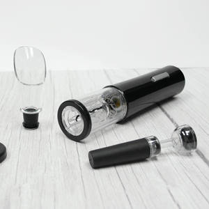 Sacacorchos Inalámbrico Recargable para Botellas de Vino, Colección de Regalo con Sacacorchos y Tapón de Corcho, Utensilios de Bar Modernos en Negro Mate - Product Image 4