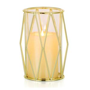 Bougeoir en verre et métal durable Décoration géométrique et naturelle Décoration de Noël Disponible à faible quantité minimale de commande pour d'autres bougeoirs - Product Image 4