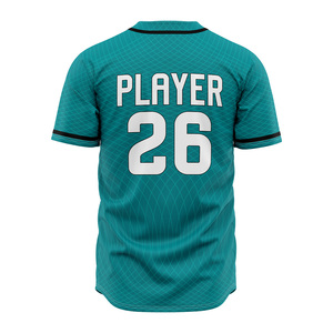 Uniforme de Béisbol Sublimado Personalizado OEM con Botones Completos, Uniforme de Equipo de Softbol Premium, Ropa Deportiva que Absorbe la Humedad - Product Image 5
