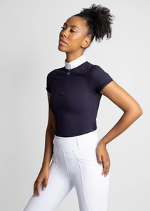 Camisa de equitación para mujer moderna, tela suave y ligera, ajuste cómodo y diseño elegante y profesional. - Product Image 3