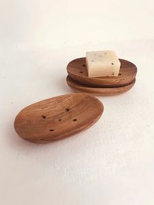 Modern High Quality Wooden Soap Dish & Case Holder Eco-Friendly Bathroom <b>Shower</b> Waterfall Drainer for Kitchen - Product Image 2