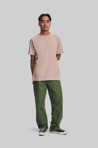 เสื้อยืดโอเวอร์ไซส์ผ้าคอตตอนหนา 320 GSM สตรีทแวร์ แบรนด์ส่วนตัว แบบเรียบ - Product Image 4