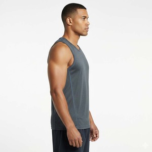 Camiseta Deportiva Personalizada para Hombre, Transpirable, Microperforada, 100% Algodón Ecológico, de Secado Rápido, Sin Mangas, con Costuras Planas - Product Image 3