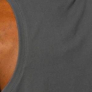Camiseta sin Mangas Gris para Hombre, Cuello Redondo, Estilo Casual, Transpirable, Tejida en Poliéster - Product Image 5