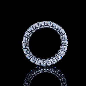 Anillo de diamante de laboratorio con corte ovalado de lujo, banda de oro amarillo macizo de 14k con pulido brillante, anillo de compromiso de 1 quilate, joyería fina. - Product Image 6