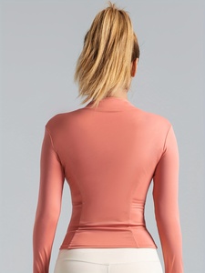 Womens Winter Yoga <b>Jacket</b> Warm Stretch Gym <b>Workout</b> Running Fitness Activewear Custom Logo OEM ODM Private Label Wholesale Manufa - Product Image 2