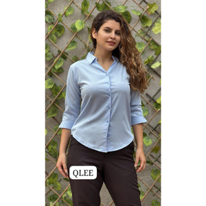 Camisas de Oficina de Alta Calidad para Mujer, Estilo Vintage, Cierre de Botones, Ropa Formal, Suministro para Exportación - Product Image 6