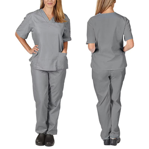 Comfortable Stylish New Design Unisex Nurse <b>Tops</b> Hospital Uniform Scrub Suits Woven Spandex/Polyester Medical Clothing Hospital - Product Image 4