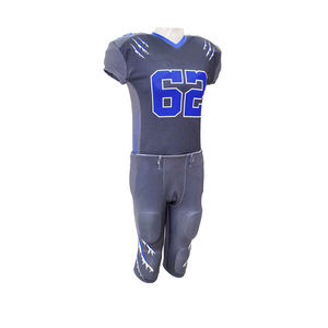 2026 Custom OME Service American Football Uniform Sets <b>White</b> And Black Color V Neck Sportswear American Football Uniform Kits - Product Image 3