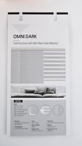Omni Dark Zebra Shades Plain Fast Delivery Blinds Home Decoration Combi Blinds Blackout Decowin Textile From Korea - Product Image 4