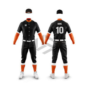 Uniforme de Béisbol Personalizado Transpirable Unisex Talla Grande 100% Poliéster Precio Económico Camisetas Azules Lisas Impresión Digital - Product Image 1