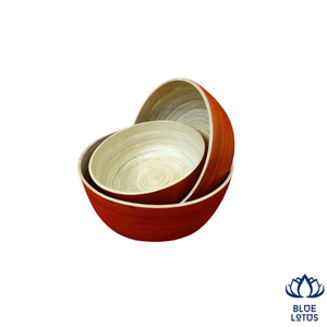 Bol en bambou filé écologique de qualité supérieure, léger, durable, très vendu, pour servir riz et légumes, vaisselle de table - Product Image 1