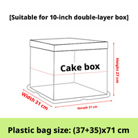 Sacs à gâteaux transparents épaissis en plastique LDPE pour l'emballage de pain et de desserts, pour la pâtisserie et les plats à emporter, Zhejiang