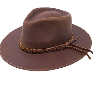 Chapeau de cowboy en cuir personnalisable de haute qualité - Nouveau chapeau de pêche sportif à la mode, faible MOQ, taille adulte unisexe RABUSH SPORTS - Product Image 2