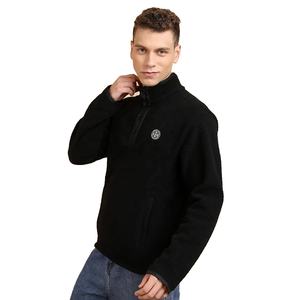 Sudadera Personalizada de Alta Calidad 2026 con Logotipo Bordado, para Hombre, con Botones, Color Sólido, Suave, con Bolsillos Laterales - Product Image 2