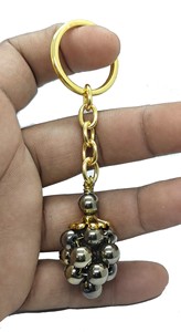 High Quality Crystal Keychain Stone Pyrite grapes <b>key</b> Chine natural Stone bead Healing <b>Key</b> Holder Gift Women <b>Key</b> <b>Chains</b> - Product Image 3