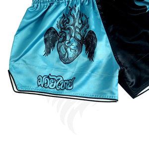 Pantalones Cortos de Boxeo Muay Thai con Logotipo de Diseño Personalizado, Pantalones Cortos de Entrenamiento de Artes Marciales para Adultos de Alta Calidad - Product Image 3