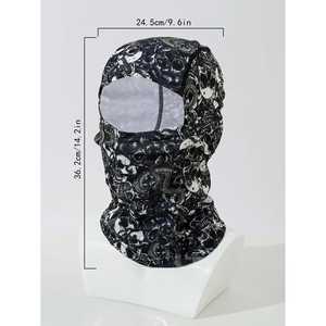 Pasamontañas Táctico Impermeable de Poliéster para Adultos, Color Negro, para Deportes, Halloween, Cosplay, Fiestas, Protección al Aire Libre - Product Image 2