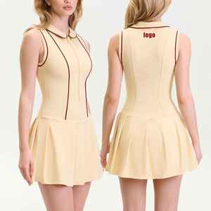 Elite Energy Boosting Athletic Airflow Breathable Stylish Endurance Dynamic Fit Comfort Modern <b>Skirt</b> Top Women Tennis Uniform - Product Image 3