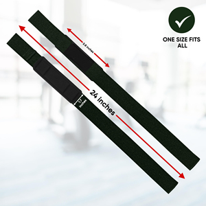 Sangles de musculation personnalisées avec logo pour hommes et femmes, sangles de poignet en coton durables antidérapantes pour la musculation et le bodybuilding - Product Image 4