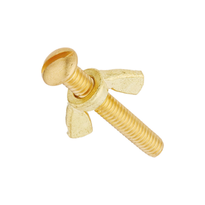 Durable Brass Wing Bolt Thumb Screw Easy Grip Design Corrosion Resistant Fastening Hardware for Electrical and Mechanical Use - Product Image 2