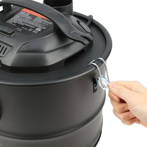 Aspiradora de cenizas de 4 galones con potente succión de 1200W, manguera flexible de 47.2 pulgadas, nueva y usada, para chimeneas y pellets - Product Image 1