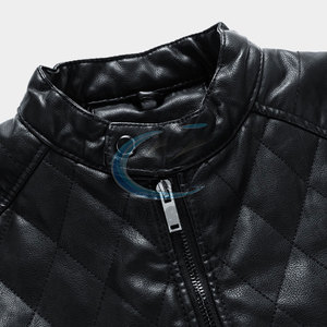 Veste en cuir imperméable pour homme, nouvelle veste en cuir élégante pour l'hiver - Product Image 5