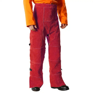 Ropa de Seguridad Industrial de Alta Calidad Hecha a Medida, Pantalones de Soldadura de Cuero Vacuno Resistente al Fuego, Protección Personal - Product Image 6