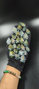 Juego de Piedras Rúnicas de Ágata Musgosa con Punta de Flecha, Hermoso Juego de Runas de Cristal Futhark, Estilo Feng Shui, Ágata Muntaha Grabada para Sanación - Product Image 3