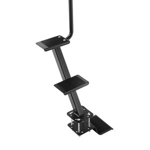 Scaletta a 3 Gradini in Acciaio al Carbonio Rinforzato per Rimorchio Barca con Maniglia Antiscivolo e 3 Opzioni di Angolo di Montaggio - Product Image 1