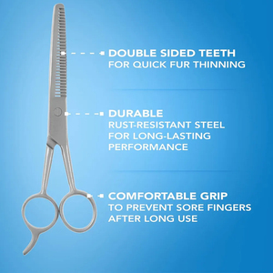 Tijeras Profesionales de Acero Inoxidable para Adelgazar el Cabello, Tijeras de Peluquería para Texturizar, Herramienta de Corte y Estilismo para Salón - Product Image 2