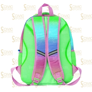 High Quality Lightweight Glitter Cheer <b>Backpack</b> <b>Waterproof</b> Cheerleading Kids <b>Backpack</b> Names and Colors 100% Polyester - Product Image 3