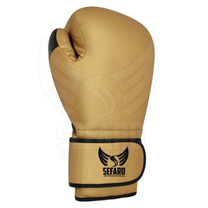 Guantes de Muay Thai de Cuero Genuino con Logotipo Personalizado, Guantes de Muay Thai para Jóvenes, Guantes de Muay Thai de Dedo Completo - Product Image 2