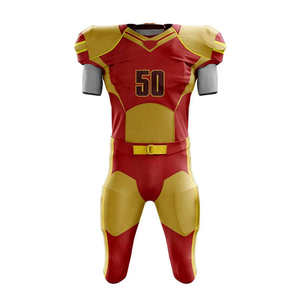 Uniforme de Fútbol Americano Personalizado, Jersey y Pantalones Deportivos de Poliéster Transpirable, Unisex, Logotipo Personalizado, Marca Privada, OEM, Venta al Por Mayor - Product Image 4