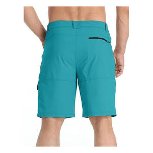 Shorts de jogging cargo unis pour hommes, taille mi-haute, décontractés, avec grandes poches, couleur unie, pour la gym et l'été, grandes tailles - Product Image 3