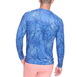 ผู้ผลิตจากโรงงานโดยตรง เสื้อรัดรูปแขนยาว แห้งเร็ว สีพื้น รับสั่งทำลายพิมพ์แบบ Sublimation สำหรับผู้ชาย - Product Image 4