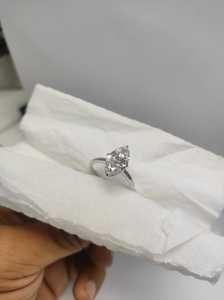 Bague de fiançailles et de mariage en diamant de laboratoire Marquise 3 CT TRENDING, magnifique cadeau pour femme, or blanc 14 carats, certifié IGI - Product Image 4