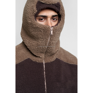 High Street Style Winter Sherpa Wool <b>Jacket</b> Hooded with Stand Collar & Zipper Closure OEM Service High Quality - Product Image 4