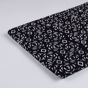 Indian Beautiful Floral Hand Block Printed Cotton Fabric Black Voile <b>Craft</b> Sewing Material High Strength Clothing Wholesale - Product Image 4